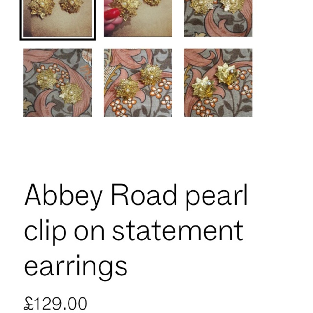 Large Designer Earring - Picture 8 of 9